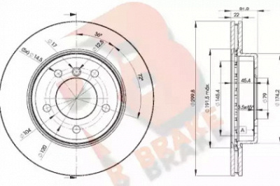R BRAKE 78rbd24539 -  